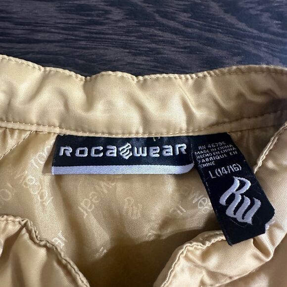 Vintage Rocawear Puffer Vest Sleeveless Full Zip Pockets Logo Men's Small - Picture 5 of 7